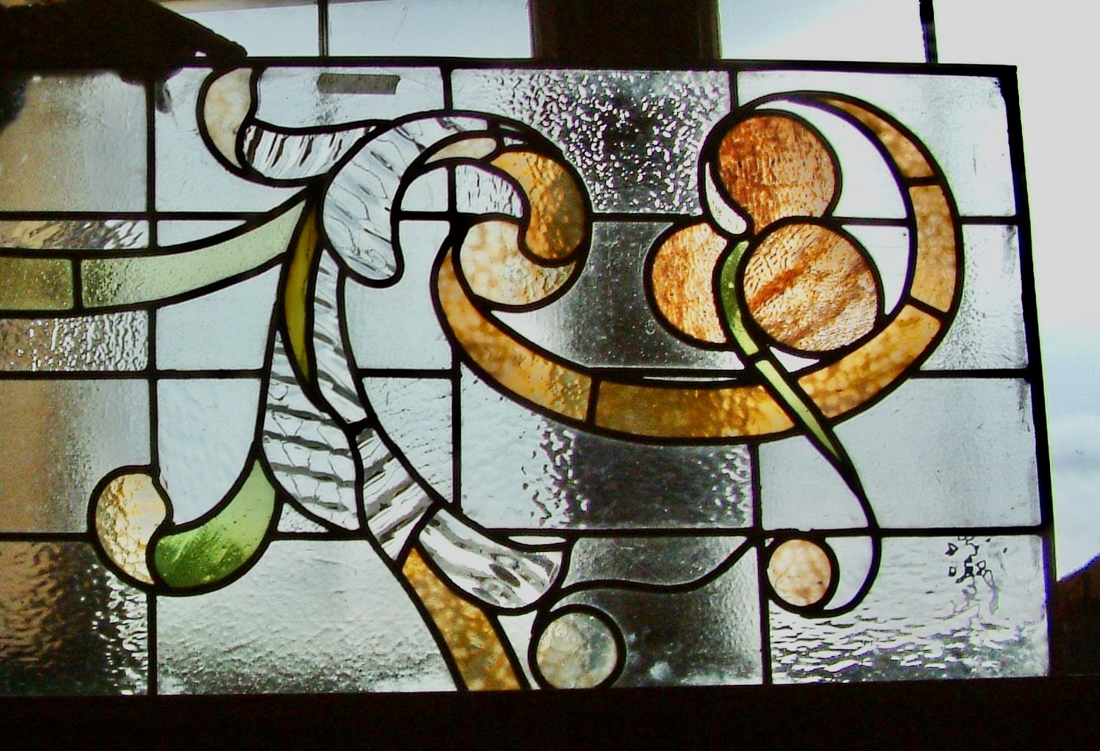 18. Breda House 8-3-07 Staircase window restoration.3